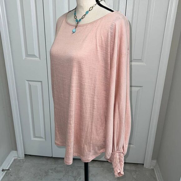 Max Studio Pink Poet Sleeve Blouse - XL (NWT) - Picture 3 of 10
